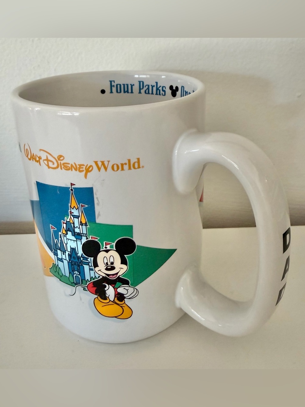 VINTAGE DISNEY WDW Mickey Mouse Parks Dad Mug